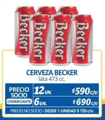 Alvi CERVEZA BECKER lata 473 cc. x 12 un. oferta