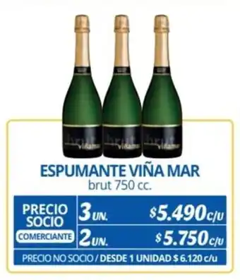 Alvi ESPUMANTE VIÑA MAR brut 750 cc. x 3 un. oferta