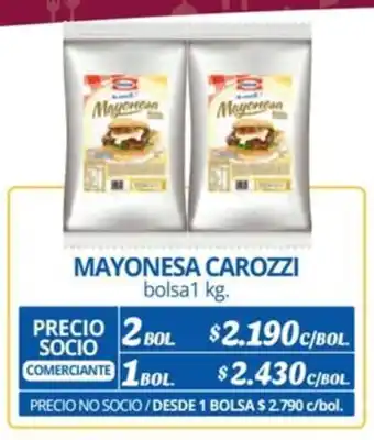 Alvi MAYONESA CAROZZI bolsa1 kg. x 2 bol. oferta