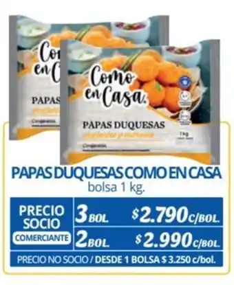 Alvi PAPAS DUQUESAS COMO EN CASA bolsa 1 kg. x 3 bol. oferta
