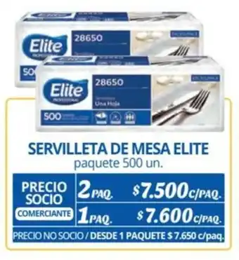 Alvi SERVILLETA DE MESA ELITE paquete 500 un. x 2 paq. oferta