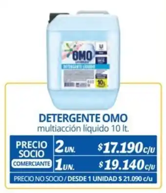 Alvi DETERGENTE OMO multiacción líquido 10 lt. x 2 un. oferta