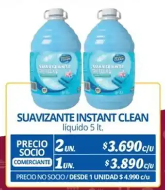 Alvi SUAVIZANTE INSTANT CLEAN líquido 5 lt. x 2 un. oferta