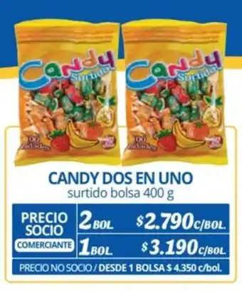 Alvi CANDY DOS EN UNO surtido bolsa 400 g x 2 bol. oferta