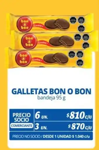 Alvi GALLETAS BON O BON bandeja 95 g x 6 un. oferta