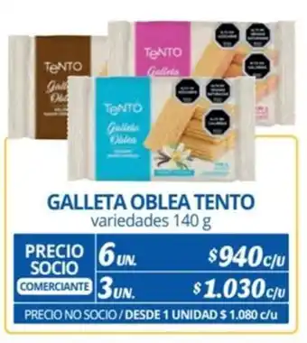 Alvi GALLETA OBLEA TENTO variedades 140 g x 6 un. oferta