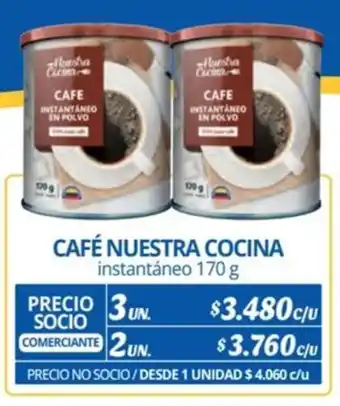 Alvi CAFÉ NUESTRA COCINA instantáneo 170 g x 3 un. oferta