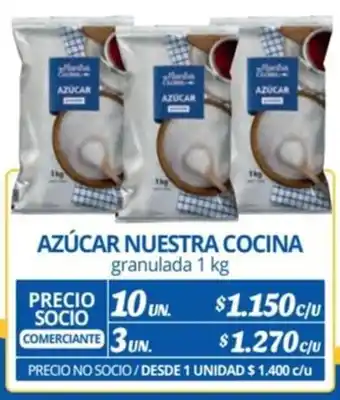 Alvi AZÚCAR NUESTRA COCINA granulada 1 kg x 10 un. oferta