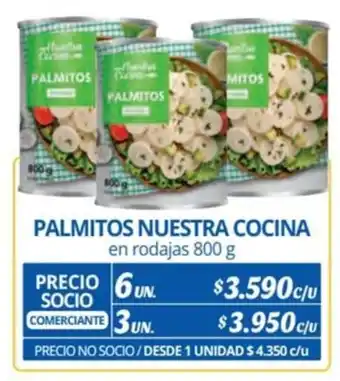 Alvi PALMITOS NUESTRA COCINA en rodajas 800 g x 6 un. oferta