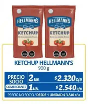 Alvi KETCHUP HELLMANN'S 900 g x 2 un. oferta