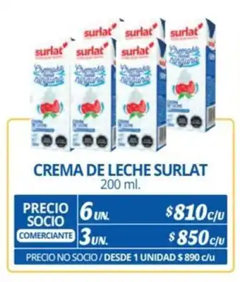 Alvi CREMA DE LECHE SURLAT 200 ml x 6 un. oferta