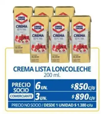 Alvi CREMA LISTA LONCO LECHE 200 ml x 6 un. oferta