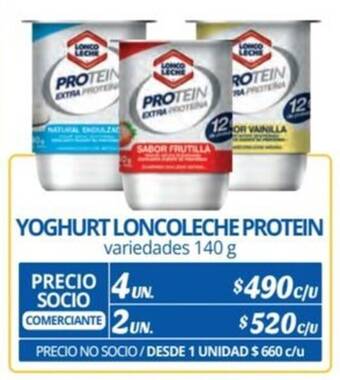 Alvi YOGHURT LONCO LECHE PROTEIN variedades 140 g x 4 un. oferta