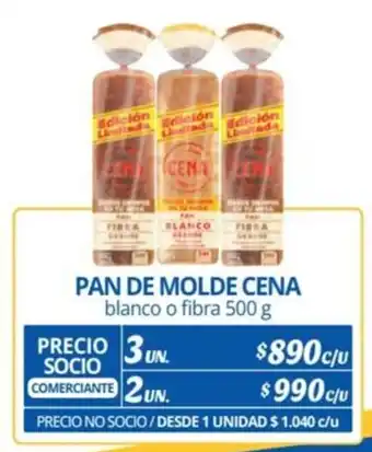 Alvi PAN DE MOLDE CENA blanco o fibra 500 g x 3 un. oferta