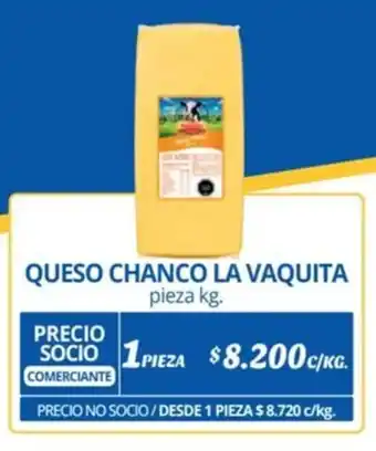 Alvi QUESO CHANCO LA VAQUITA pieza kg. oferta