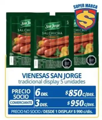 Alvi VIENESAS SAN JORGE tradicional display 5 unidades x 6 dis. oferta