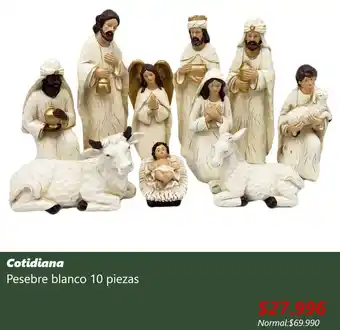 Easy Cotidiana Pesebre blanco 10 piezas oferta