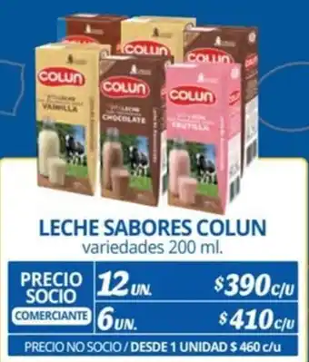 Alvi LECHE SABORES COLUN variedades 200 ml. x 12un oferta
