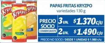 Alvi PAPAS FRITAS KRYZPO variedades 130g x 3un oferta