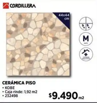 Construmart CORDILLERA CERÁMICA PISO 44x44 cm oferta