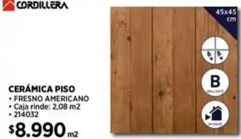 Construmart CORDILLERA CERÁMICA PISO 45x45cm oferta