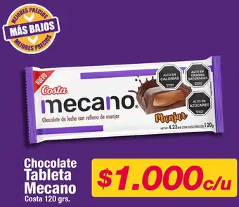 OK Market Chocolate Tableta Mecano Costa 120grs oferta