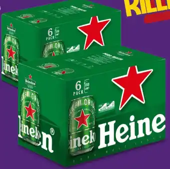 OK Market Six Pack Cerveza Heineken Lata 2x350cc oferta