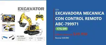Casa Royal EXCAVADORA MECANICA CON CONTROL REMOTO ABC- 799971 oferta