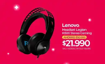 Abcdin Lenovo Headset Legion H300 Stereo Gaming oferta