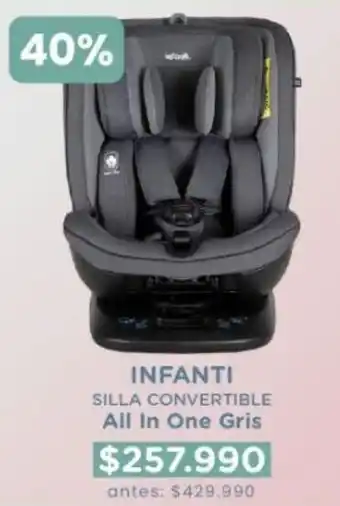 Infanti INFANTI SILLA CONVERTIBLE All In One Gris oferta
