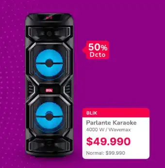 Abcdin BLIK Parlante Karaoke 4000 W oferta