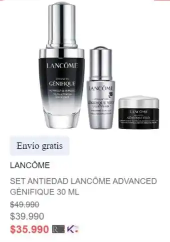 Ripley SET ANTIEDAD LANCÔME ADVANCED GÉNIFIQUE 30 ML oferta