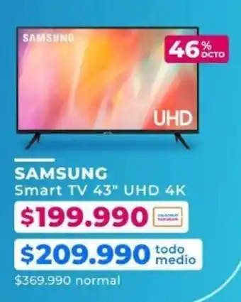 Paris SAMSUNG Smart TV 43" UHD 4K oferta