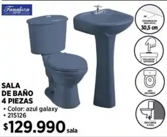Construmart SALA DE BAÑO 4 PIEZAS oferta