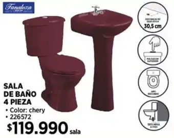 Construmart SALA DE BAÑO 4 PIEZA oferta