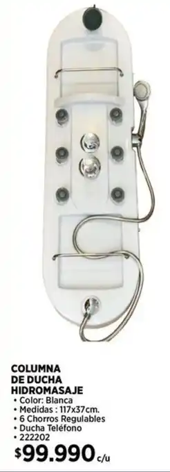 Construmart COLUMNA DE DUCHA HIDROMASAJE oferta