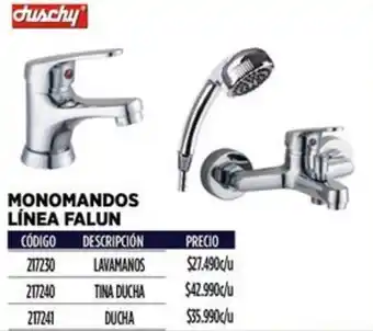 Construmart MONOMANDOS LÍNEA FALUN LAVAMANOS oferta