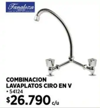 Construmart Fanaloza COMBINACIÓN LAVAPLATOS CIRO EN V oferta