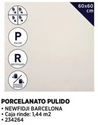 Construmart PORCELANATO PULIDO 60x60 cm oferta