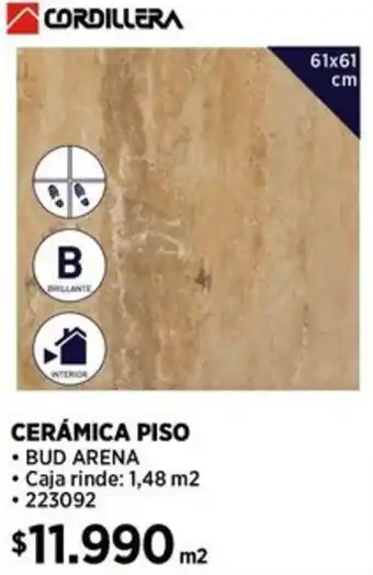 Construmart CORDILLERA CERÁMICA PISO 61x61 cm oferta