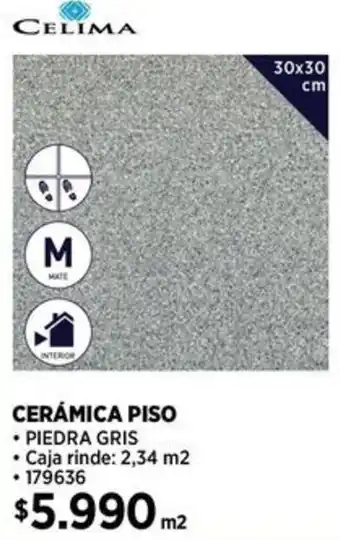Construmart CERÁMICA PISO 30x30cm oferta