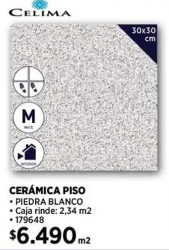 Construmart CELIMA CERÁMICA PISO 30x30cm oferta