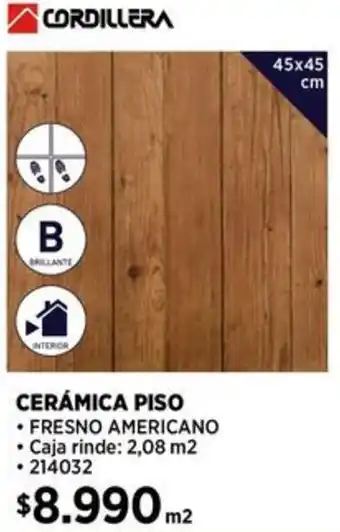 Construmart CERÁMICA PISO 45x45 cm oferta