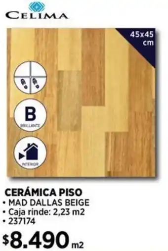 Construmart CELIMA CERÁMICA PISO 45x45cm oferta