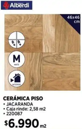 Construmart Alberdi CERÁMICA PISO 46x46cm oferta