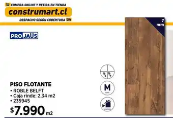 Construmart PISO FLOTANTE 7mm oferta