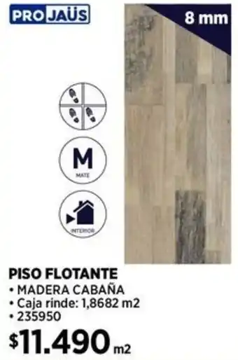 Construmart PRO JAUS PISO FLOTANTE 8 mm oferta
