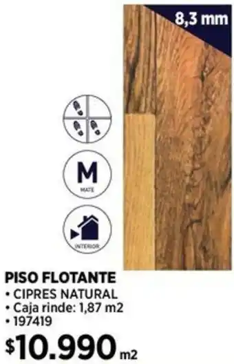 Construmart PISO FLOTANTE 8,3mm oferta