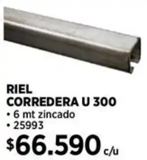 Construmart RIEL CORREDERA U 300 oferta