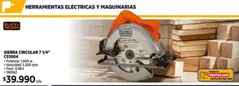 Construmart BLACK+ DECKER SIERRA CIRCULAR 7 1/4" CS1004 oferta